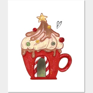 Christmas Coffee Cup Posters and Art